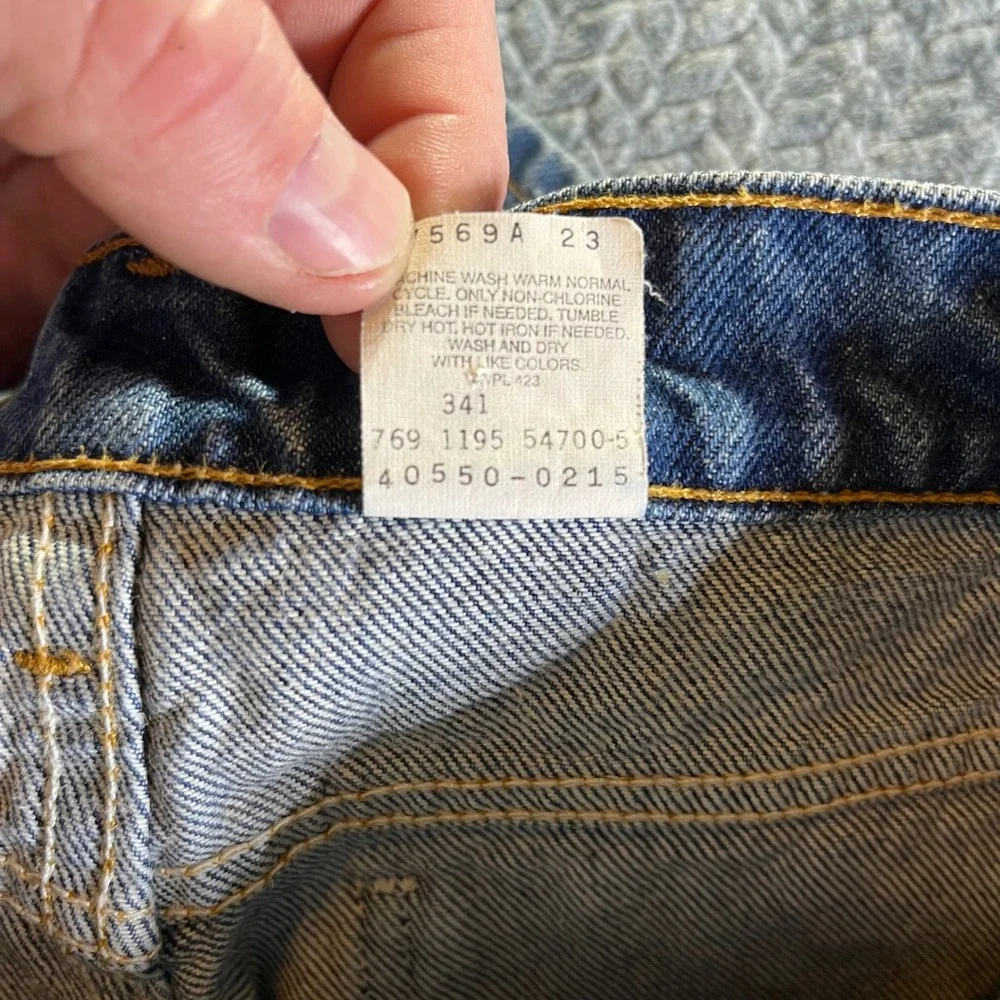 Levi Strauss 550 Orange Tab men's Relaxed Fit Tapered Leg‎ Blue Denim W32 L30